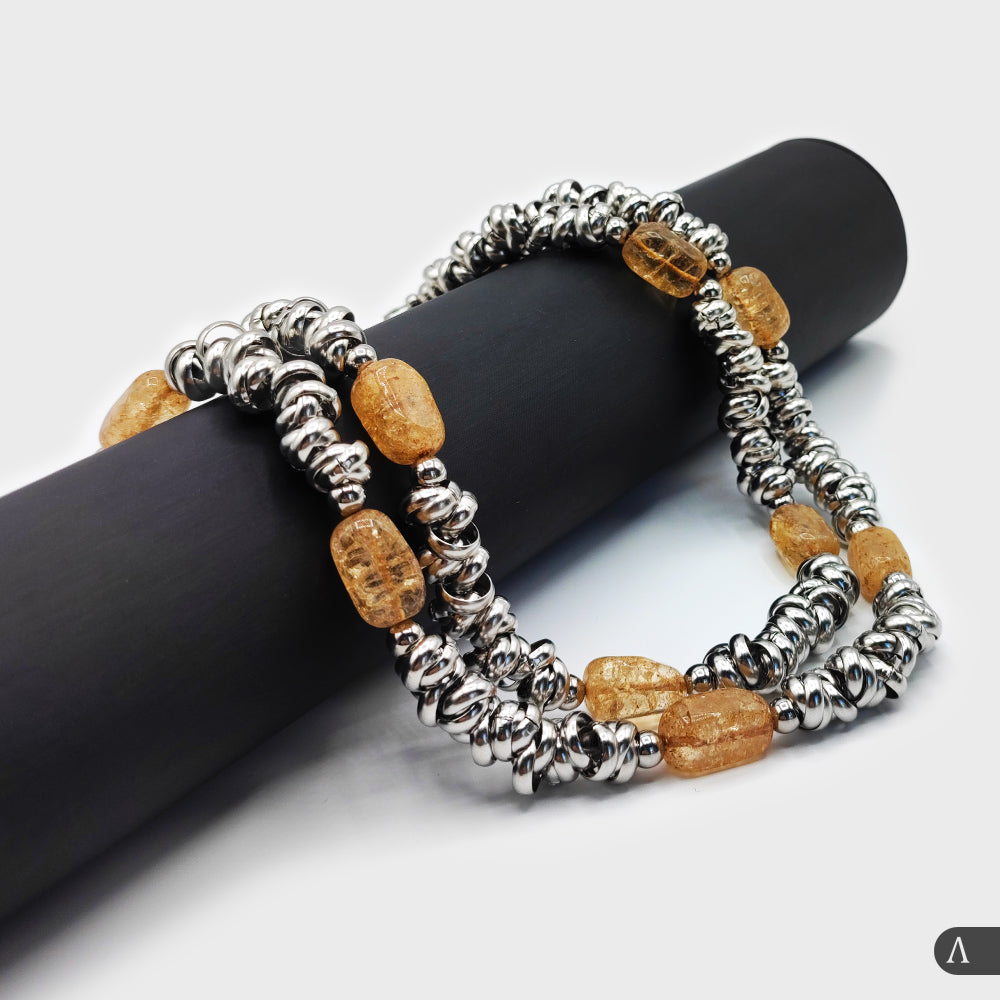 COLLANA FEBE YELLOW QUARTZ