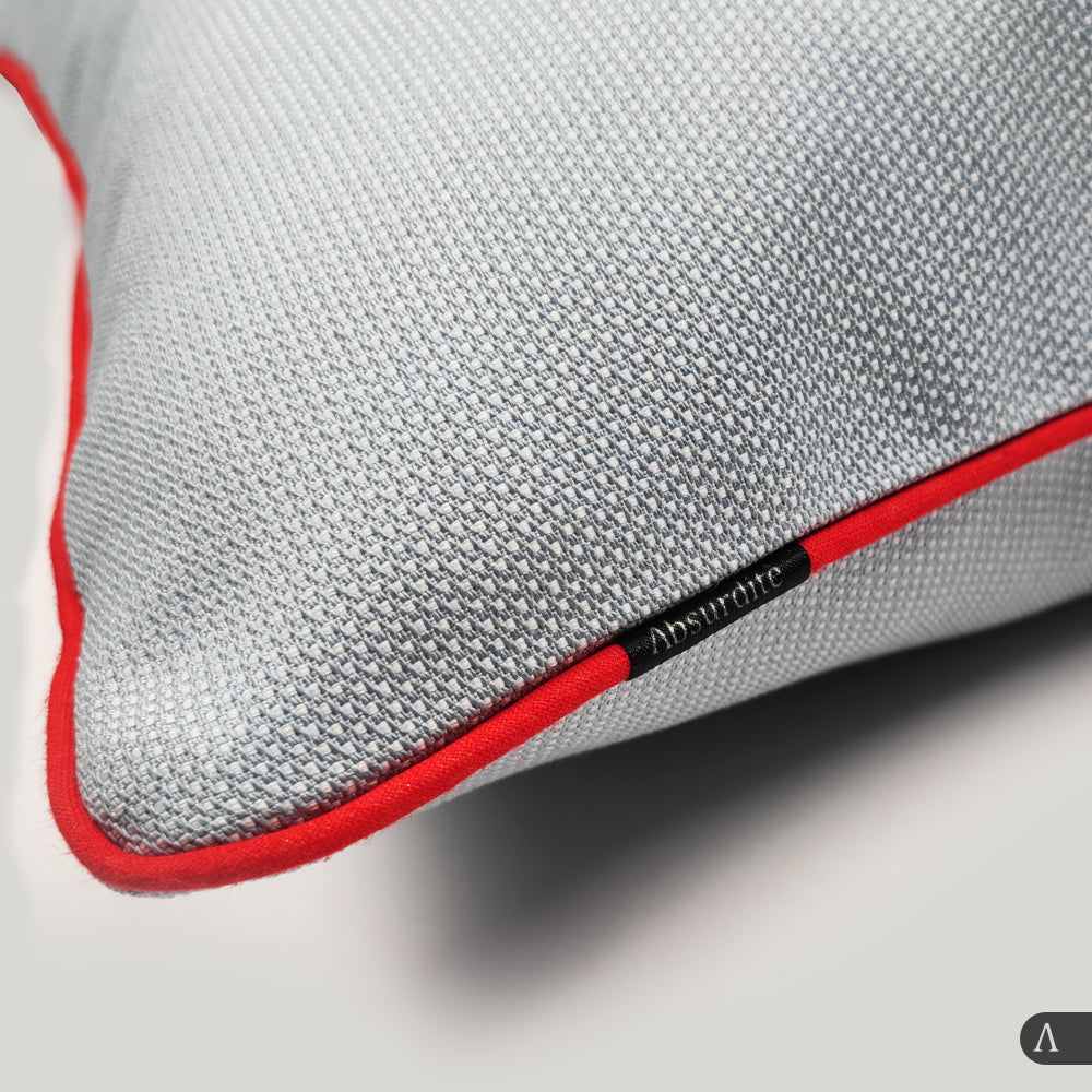 FEDERA CUSCINO CORAL 50x50 CON PIPING CORALLO
