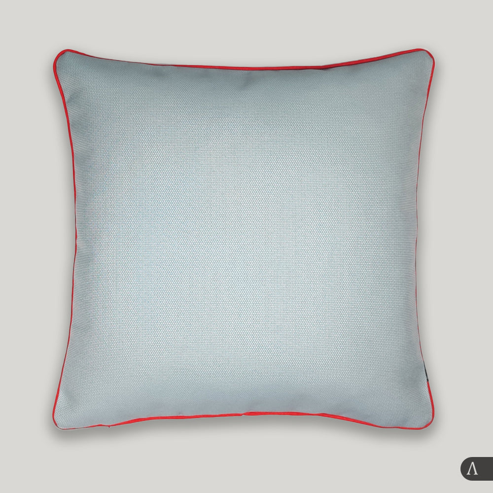 FEDERA CUSCINO CORAL 50x50 CON PIPING CORALLO